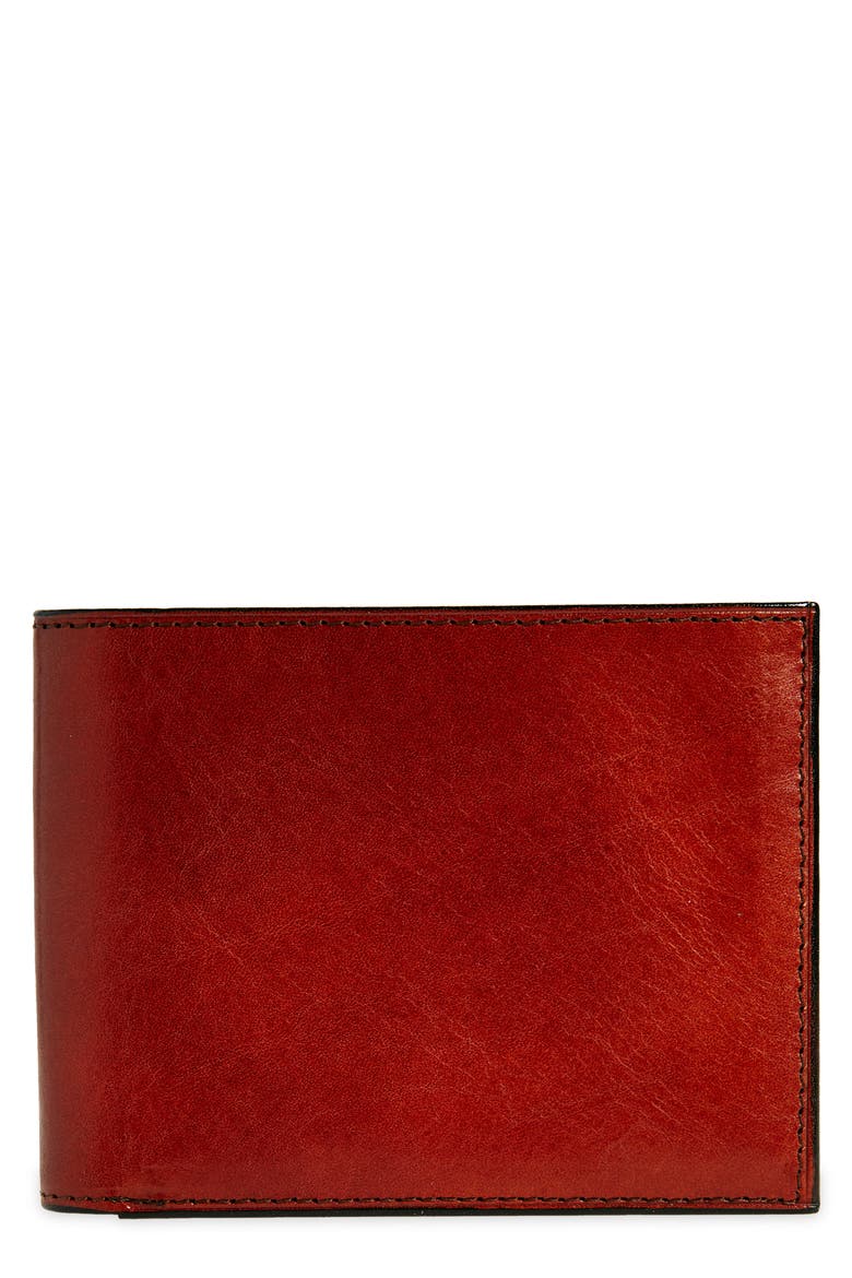 ID Flap Leather Wallet, Alternate, color, COGNAC
