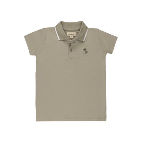 Embroidered Palm Trees Collection - Boys Polo (Toddler, Little Kid & Big Kid)