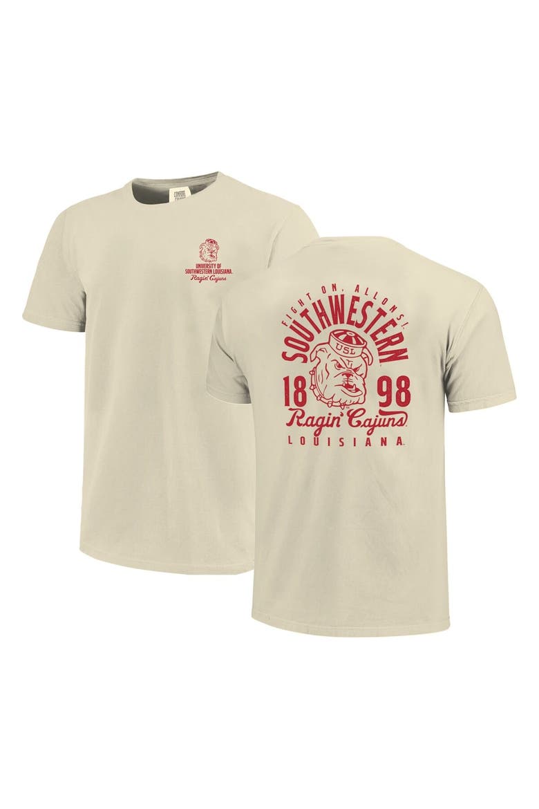 IMAGE ONE Men's Cream Louisiana Ragin' Cajuns Comfort Colors Mascot ...