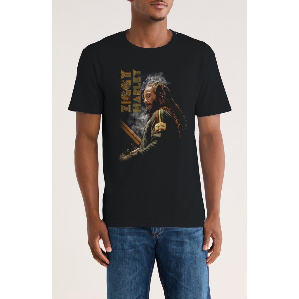 Monster Digital Ziggy Marley Smoke Ziggy Graphic T-shirt In Black