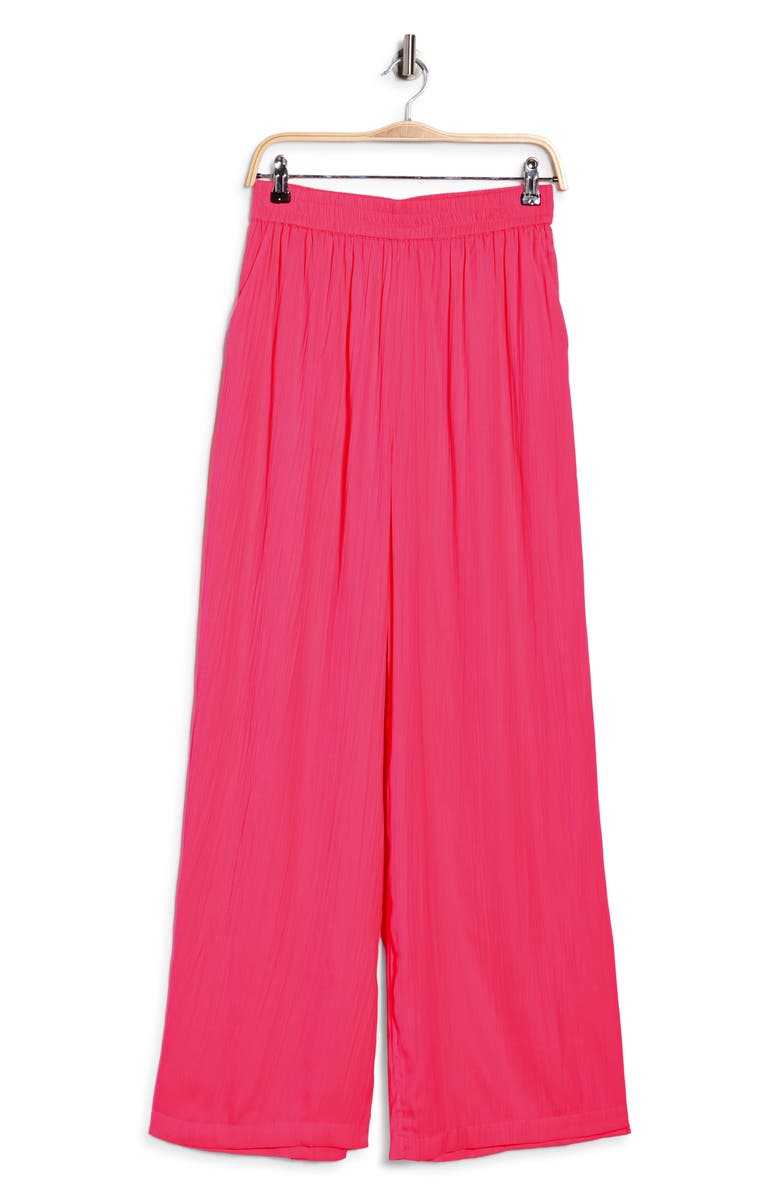 L'AGENCE Lillian Wide Leg Pants, Alternate, color, Shocking Pink