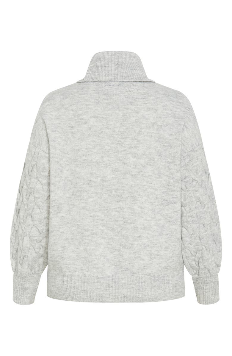 City Chic Kaliyah Turtleneck Sweater, Alternate, color, Grey