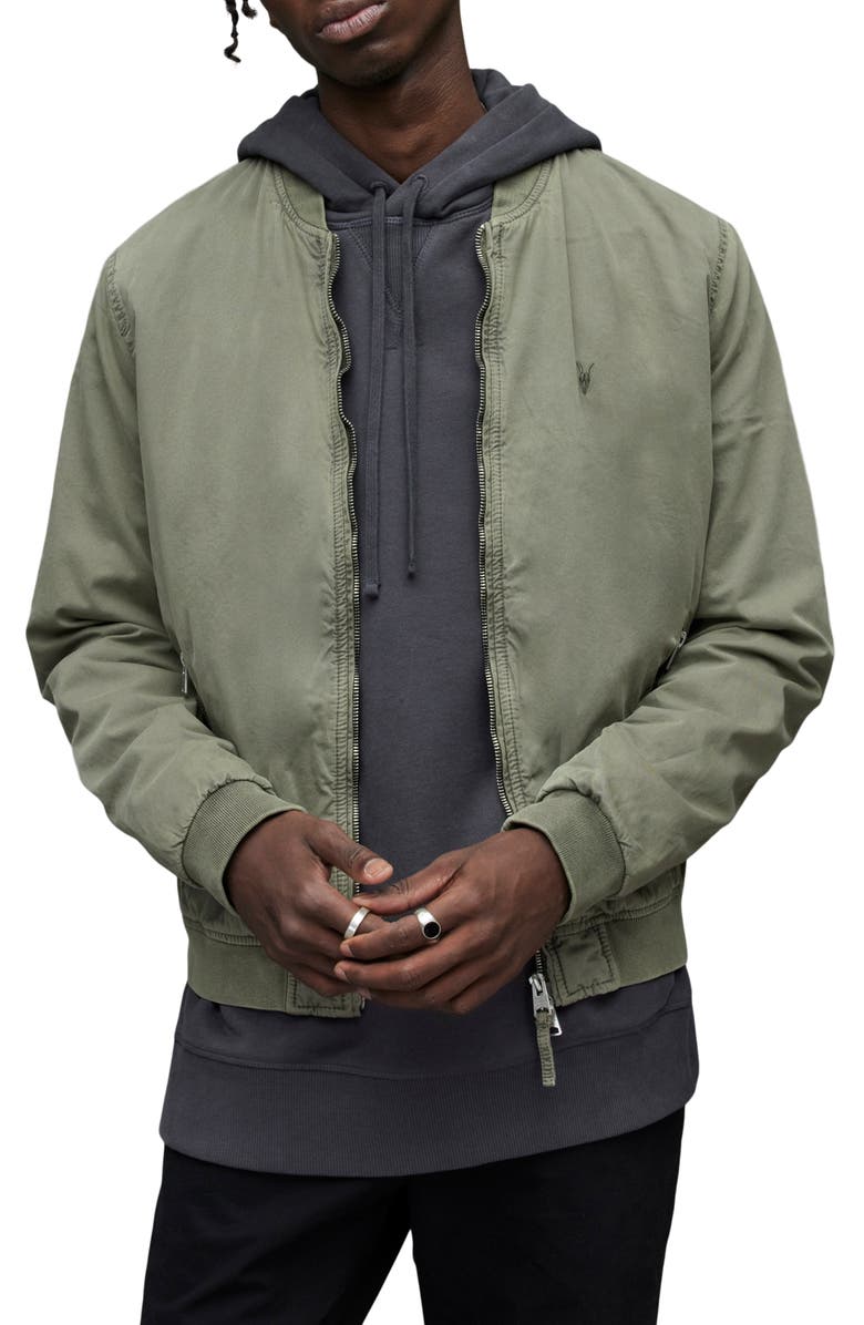 AllSaints Lows Bomber Jacket, Main, color,