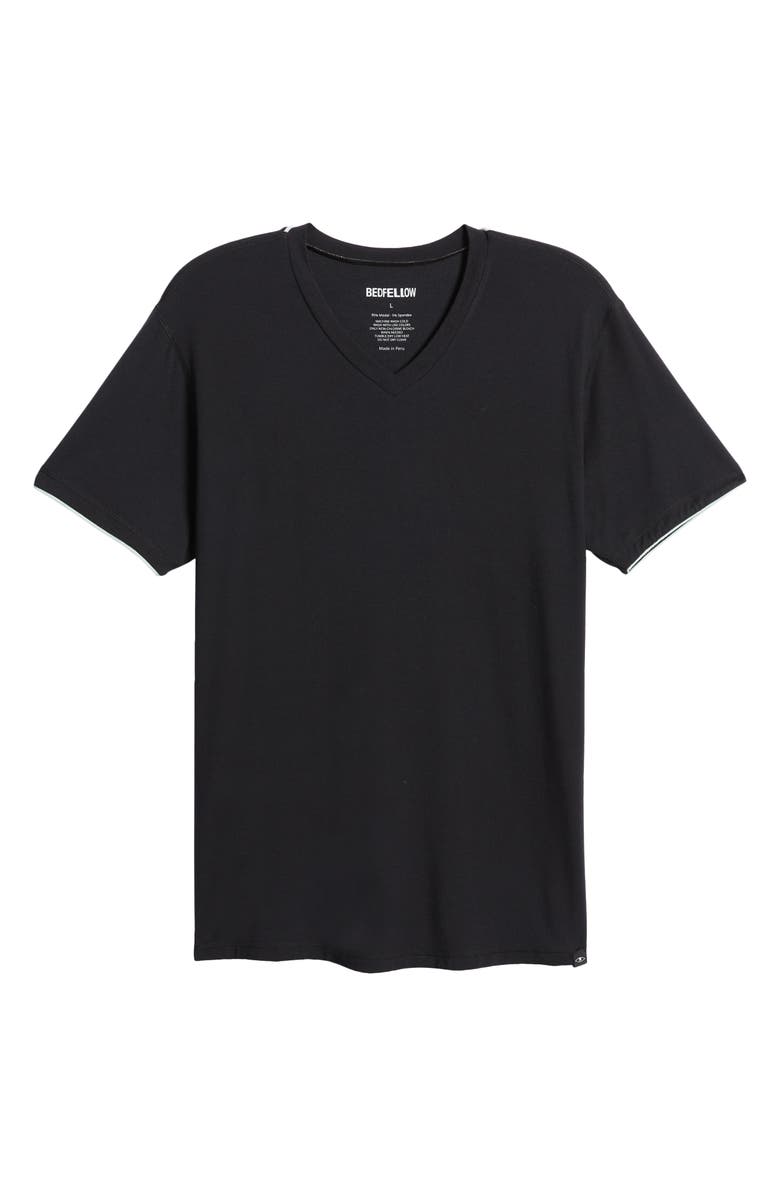 BEDFELLOW Men's V-Neck Pajama T-Shirt, Alternate, color, 