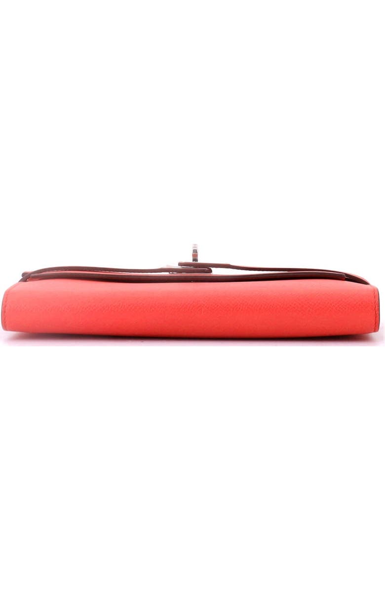 Pre-Owned Hermes Kelly Wallet Epsom Long, Alternate, color, Rouge Pivoine