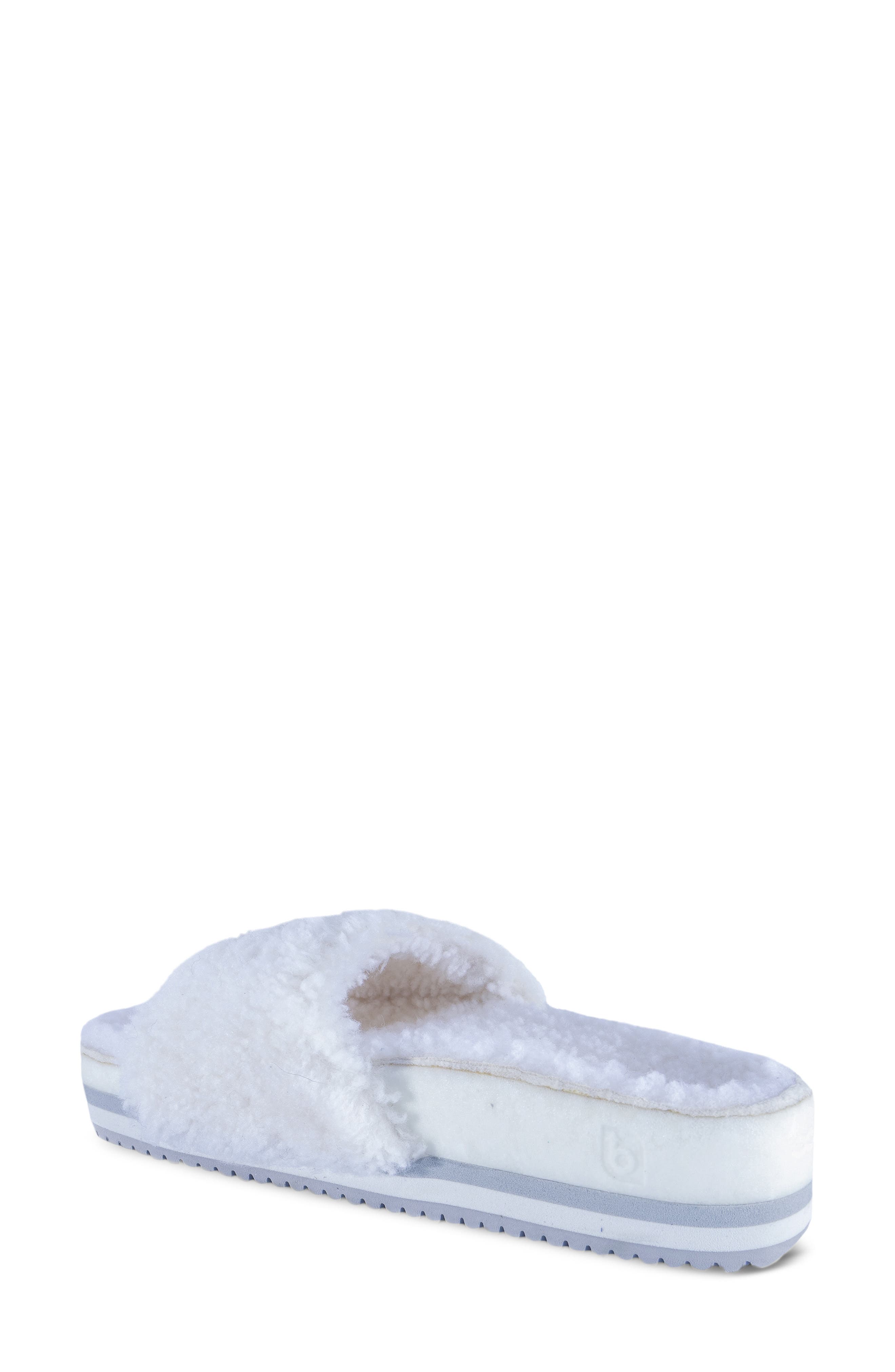 FLEKS Cito Genuine Shearling Slide Sandal, Alternate, color, Iceberg