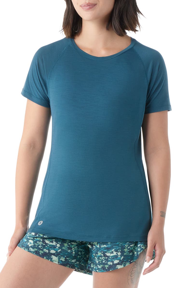 Smartwool Active Ultralite T-Shirt, Main, color, Twilight Blue
