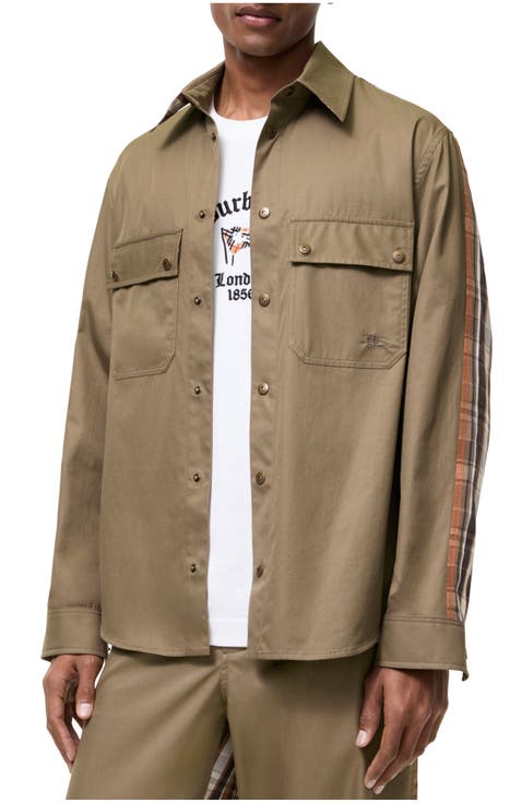 Tropical Gabardine and Check Shirt