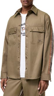 Burberry Tropical Gabardine and Check Shirt