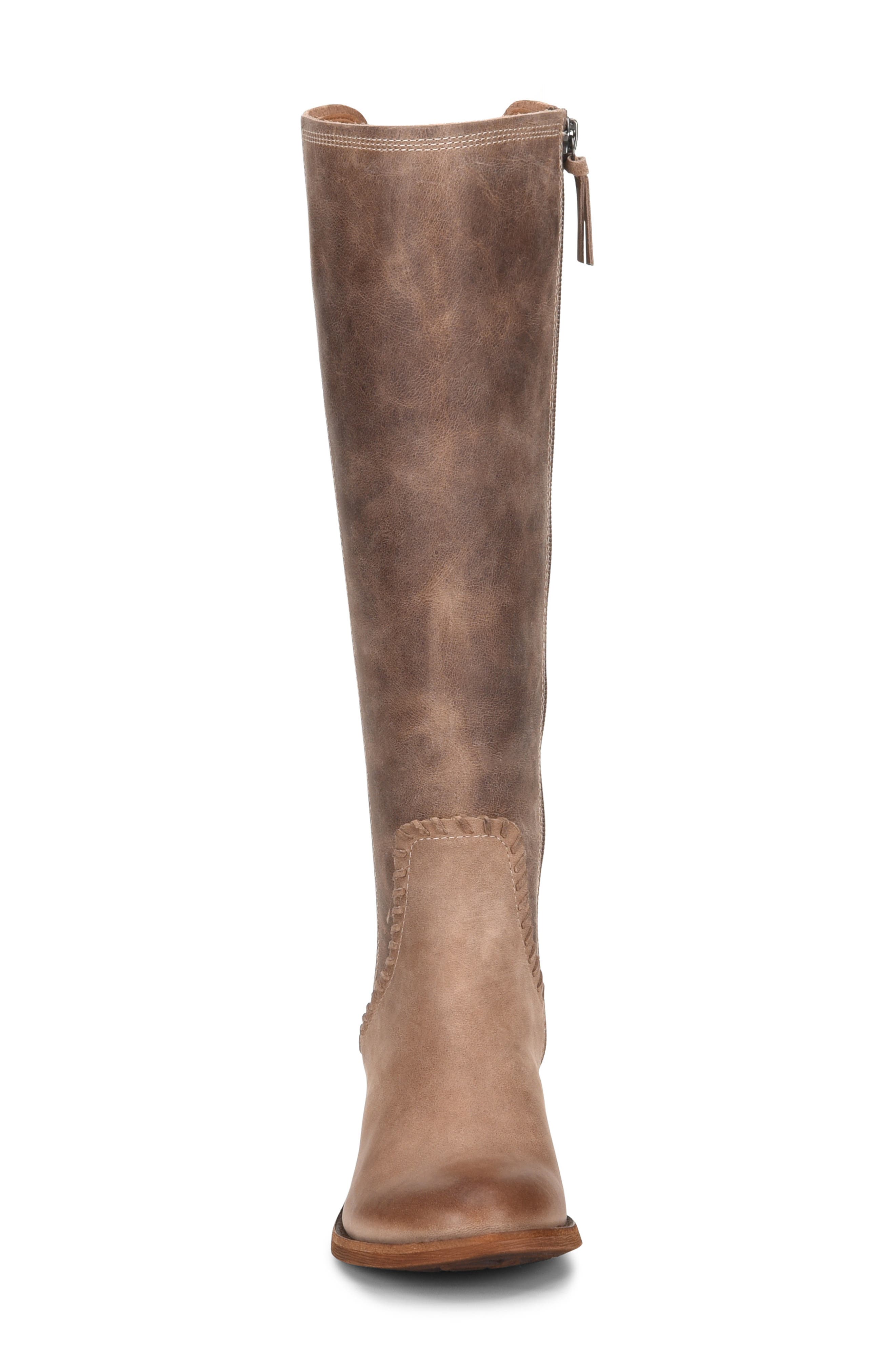 Anniston Knee High Boot, Alternate, color, LIGHT TAUPE LEATHER