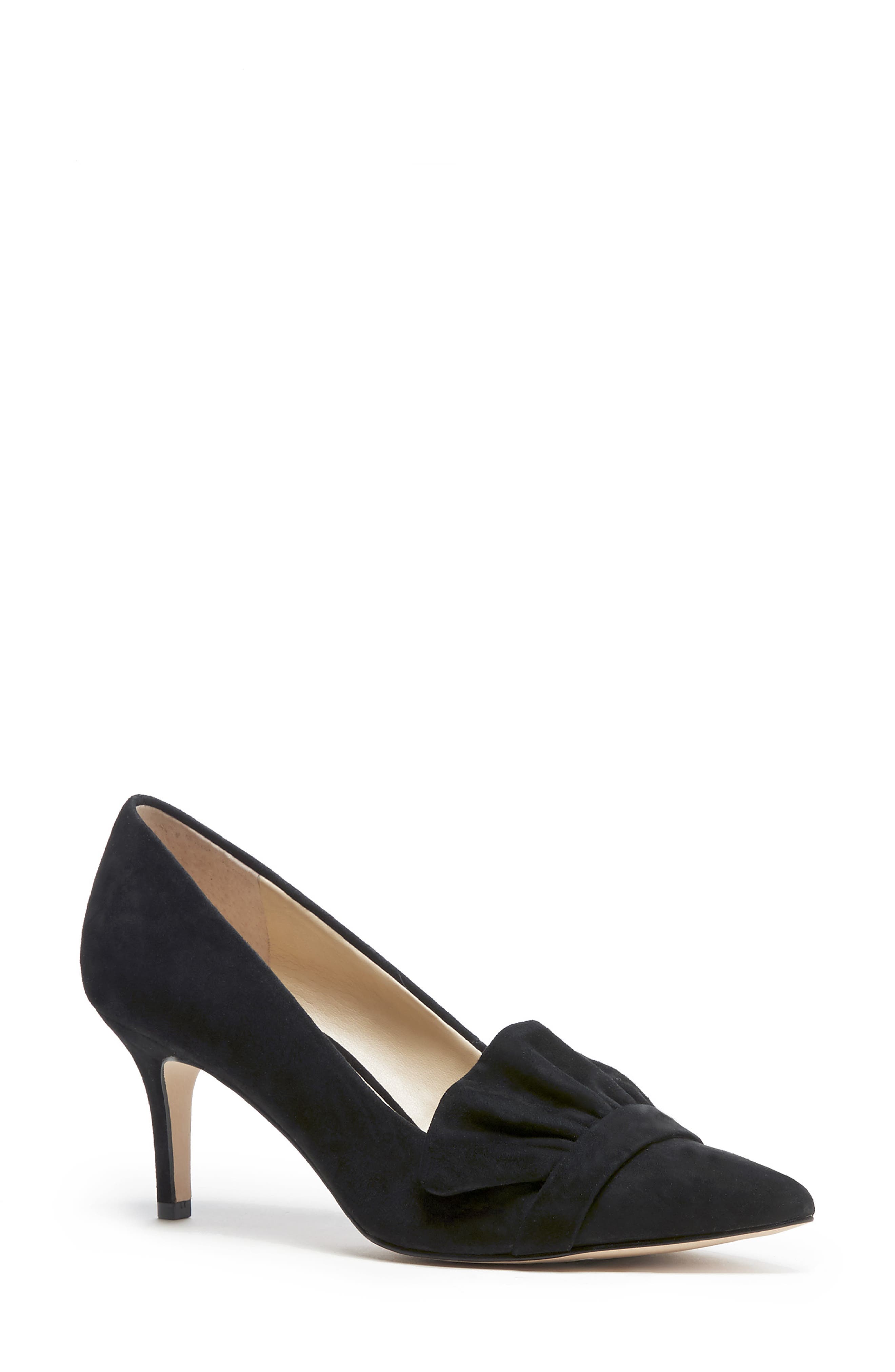 Sole Society Darbia Ruffle Pointy Toe Pump, Main, color, 