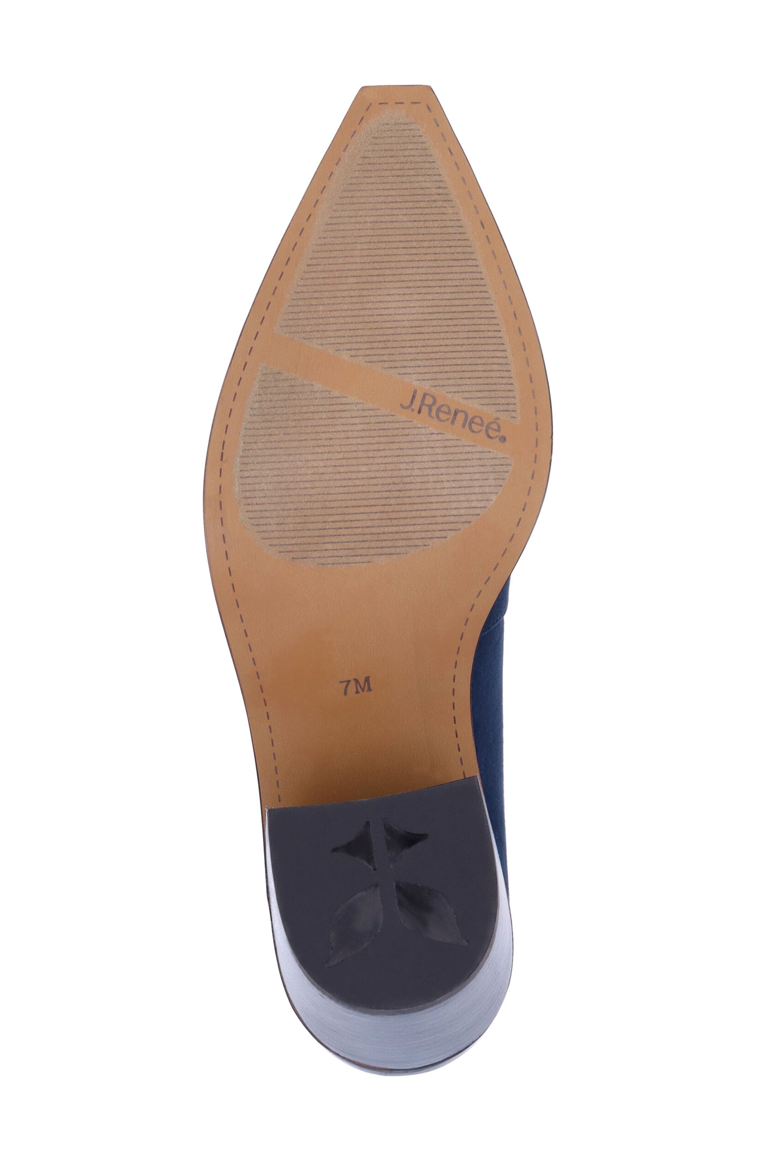 J. Reneé Skyla Pointed Toe Western Boot, Alternate, color, Navy/ Red