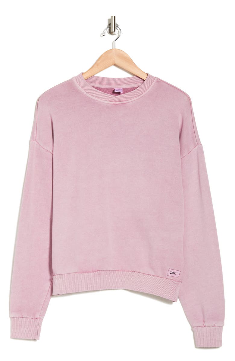 Reebok Cotton Crewneck Sweatshirt, Alternate, color, 