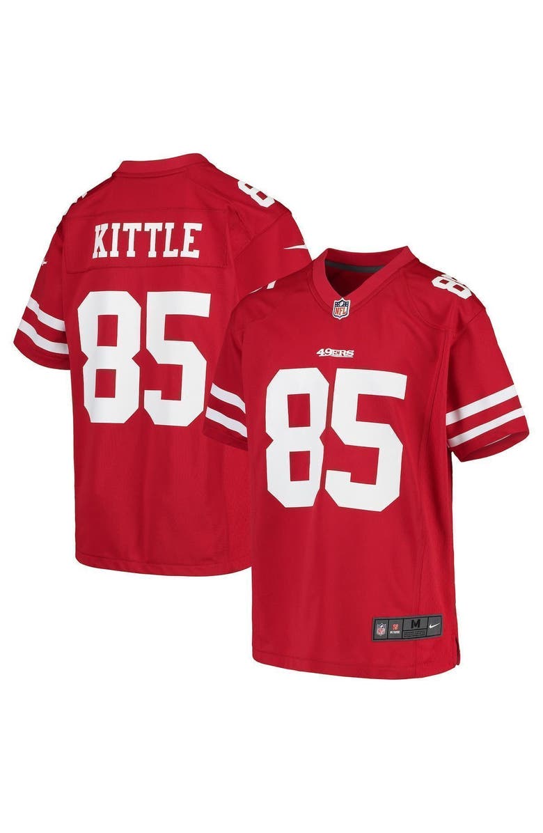 Nike George Kittle San Francisco 49ers Nike Youth Player Game Jersey - Scarlet, Main, color,