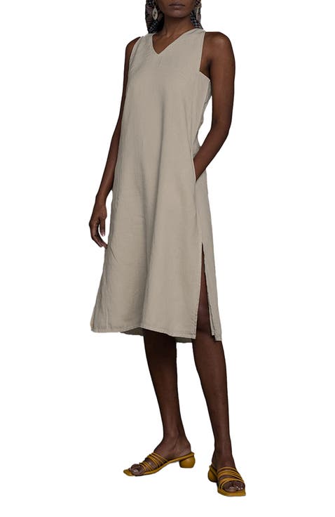 V-Neck Straight Dress