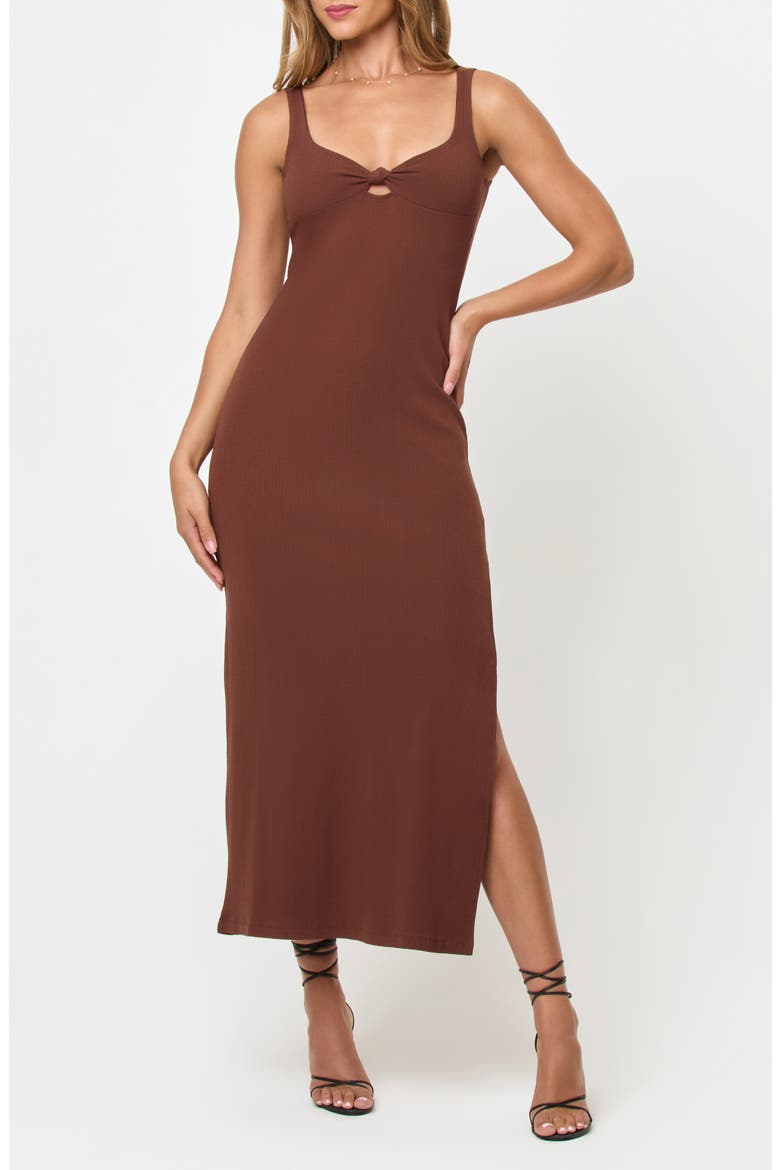 Alexis Cover-Up Midi Dress, Main, color, CAFE