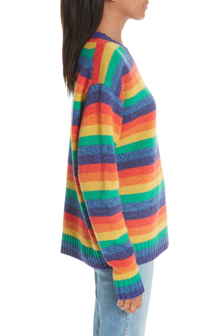 Rainbow Sweater, Alternate, color, MULTI