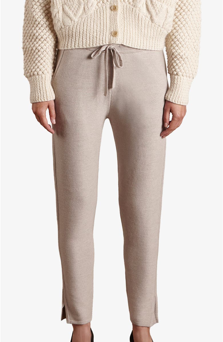 oyun LUXE SLIM PANTS IN CASHWOOL, Alternate, color, Oyster
