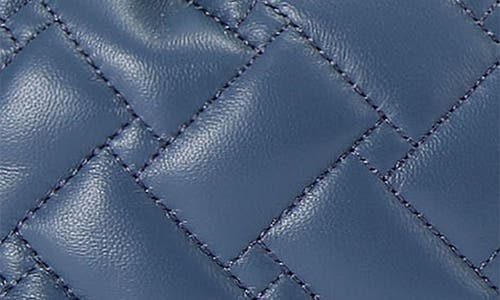 Kurt Geiger London Small Kensington String Quilted Leather Tote In Blue