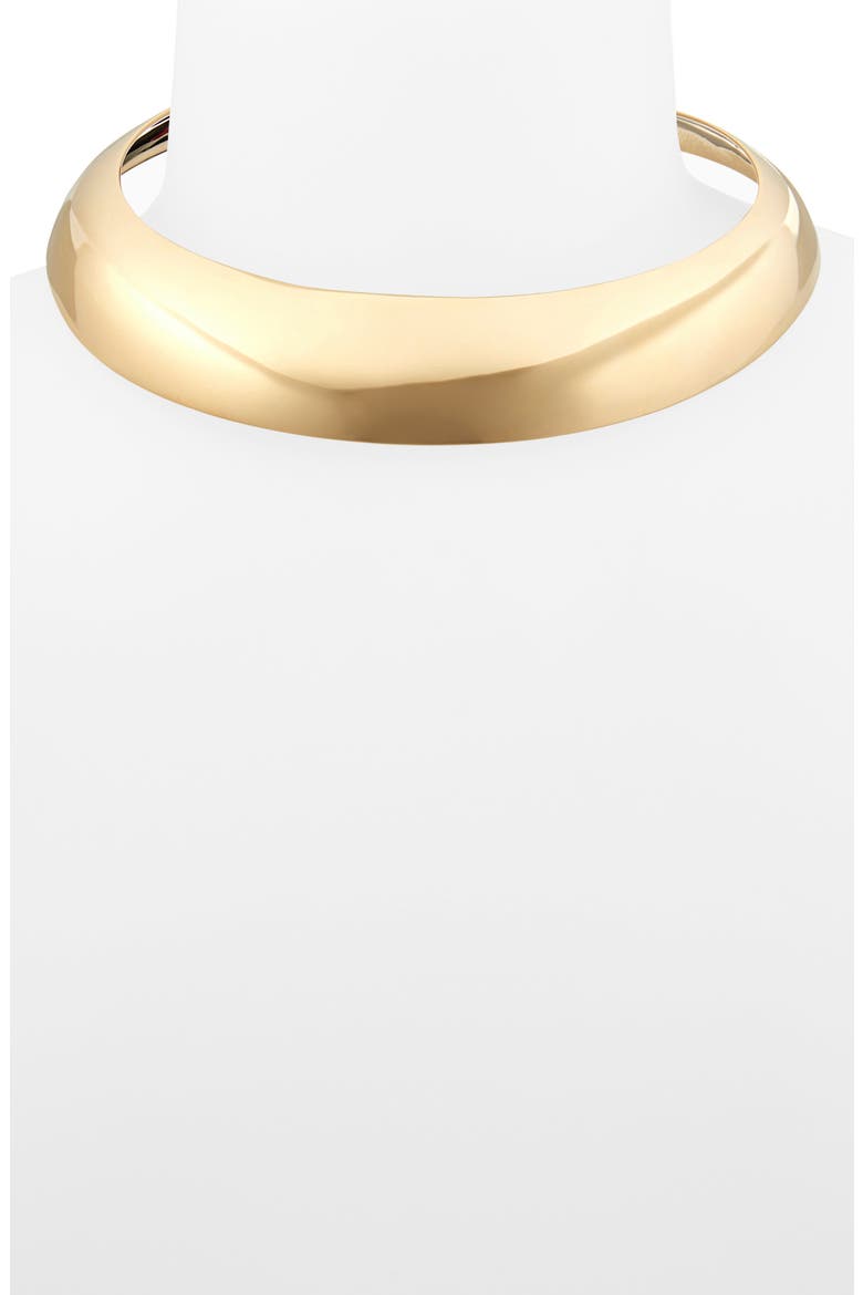Polished Torque Necklace, Alternate, color, BRASS GOLD