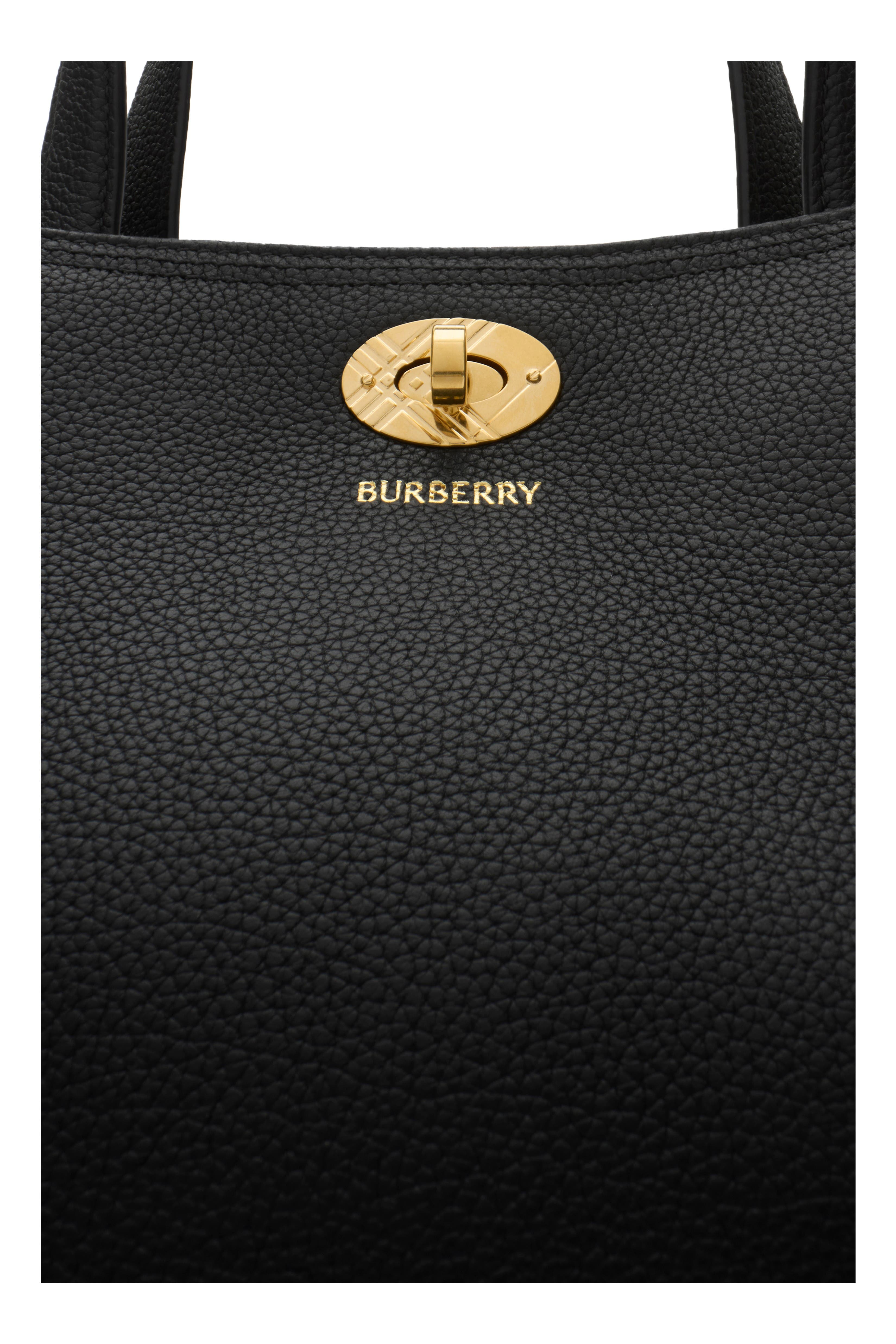 Burberry Small Cotswolds Check Tote, Alternate, color, Black