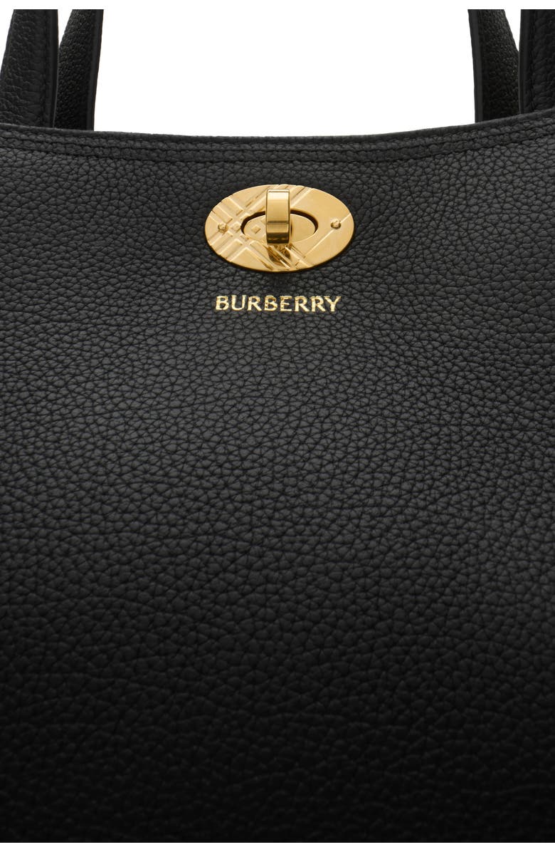 Burberry Small Cotswolds Check Tote, Alternate, color, Black