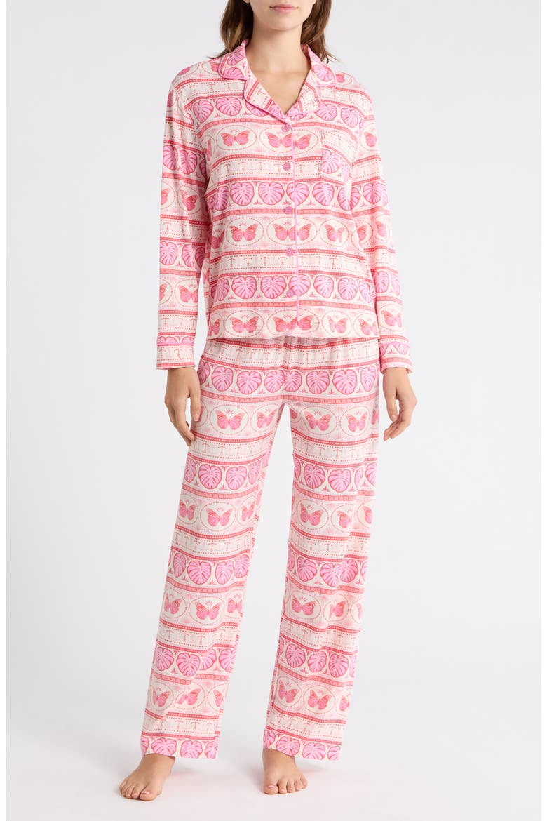 Cloud Jersey Pajamas, Main, color, NATURAL