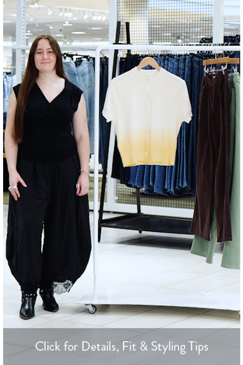 Gradient Short Sleeve Cotton Cardigan video