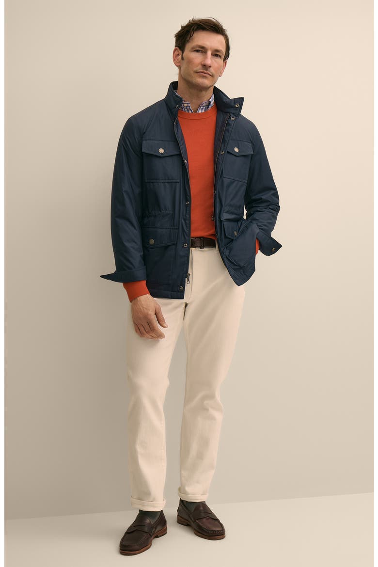 Water Repellent M-65 Utility Jacket, Alternate, color, NAVY BLAZER