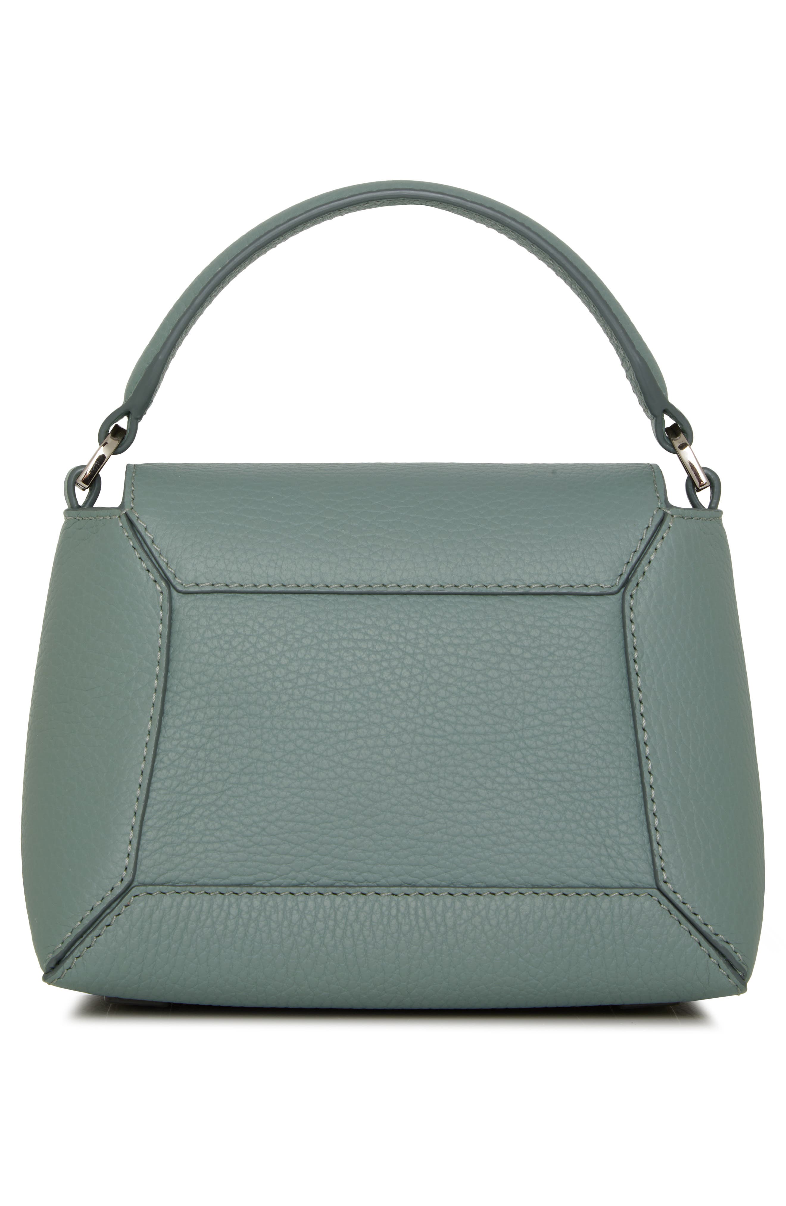 Strathberry Nano Mosaic Grained Leather Top Handle Bag, Alternate, color, 