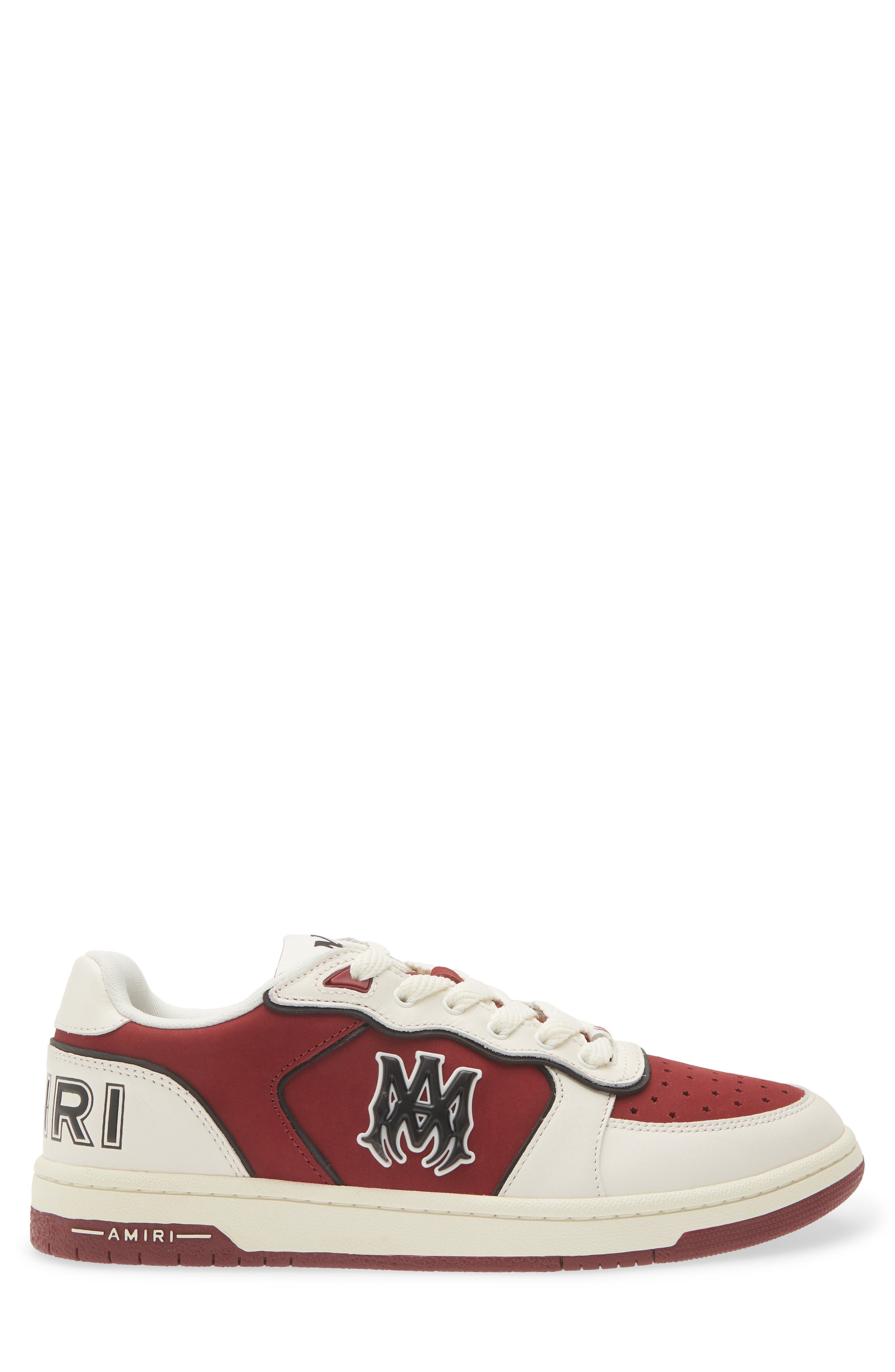 Newport Sneaker, Alternate, color, WHITE BURGUNDY