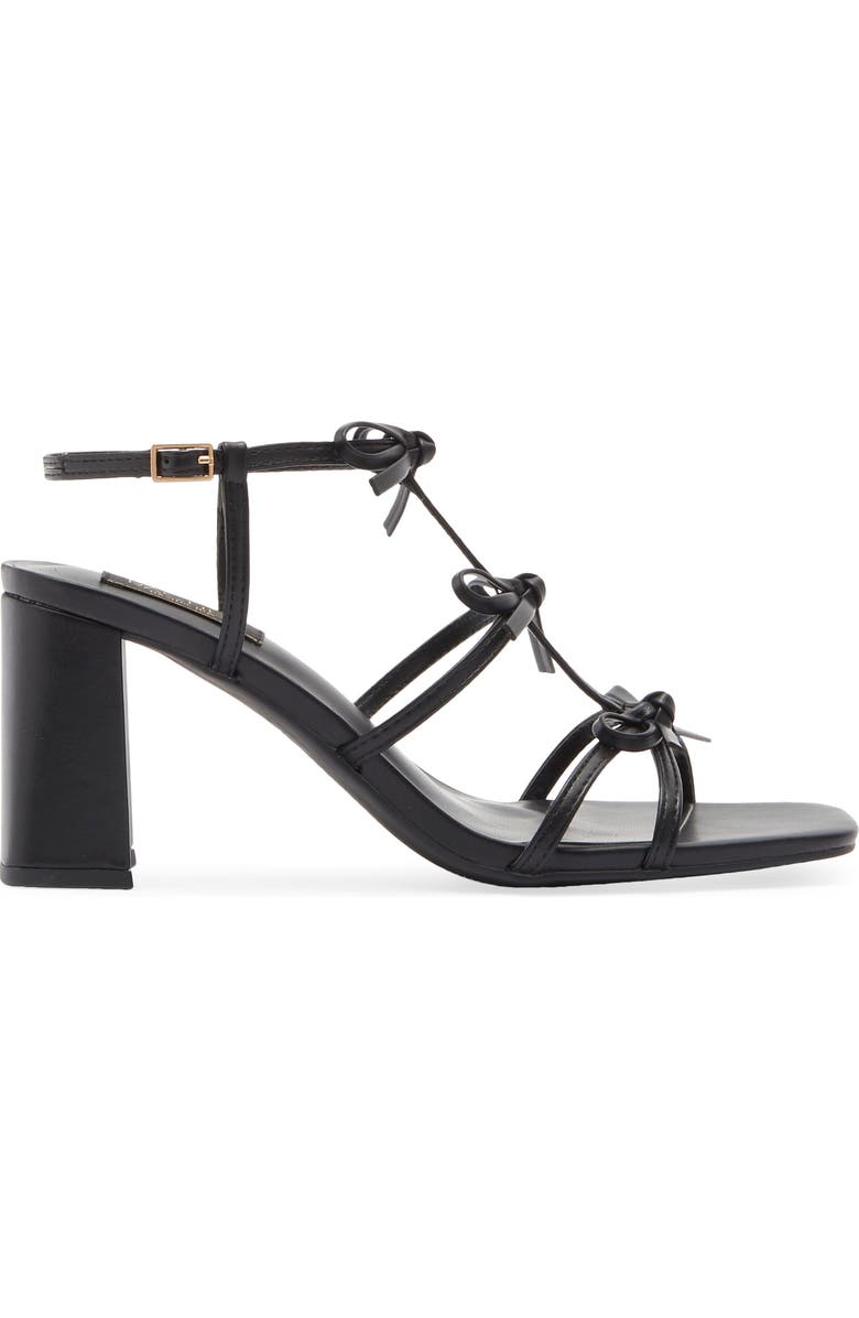 RACHEL Rachel Roy Cologne Bow Block Heel Sandal, Alternate, color, Black