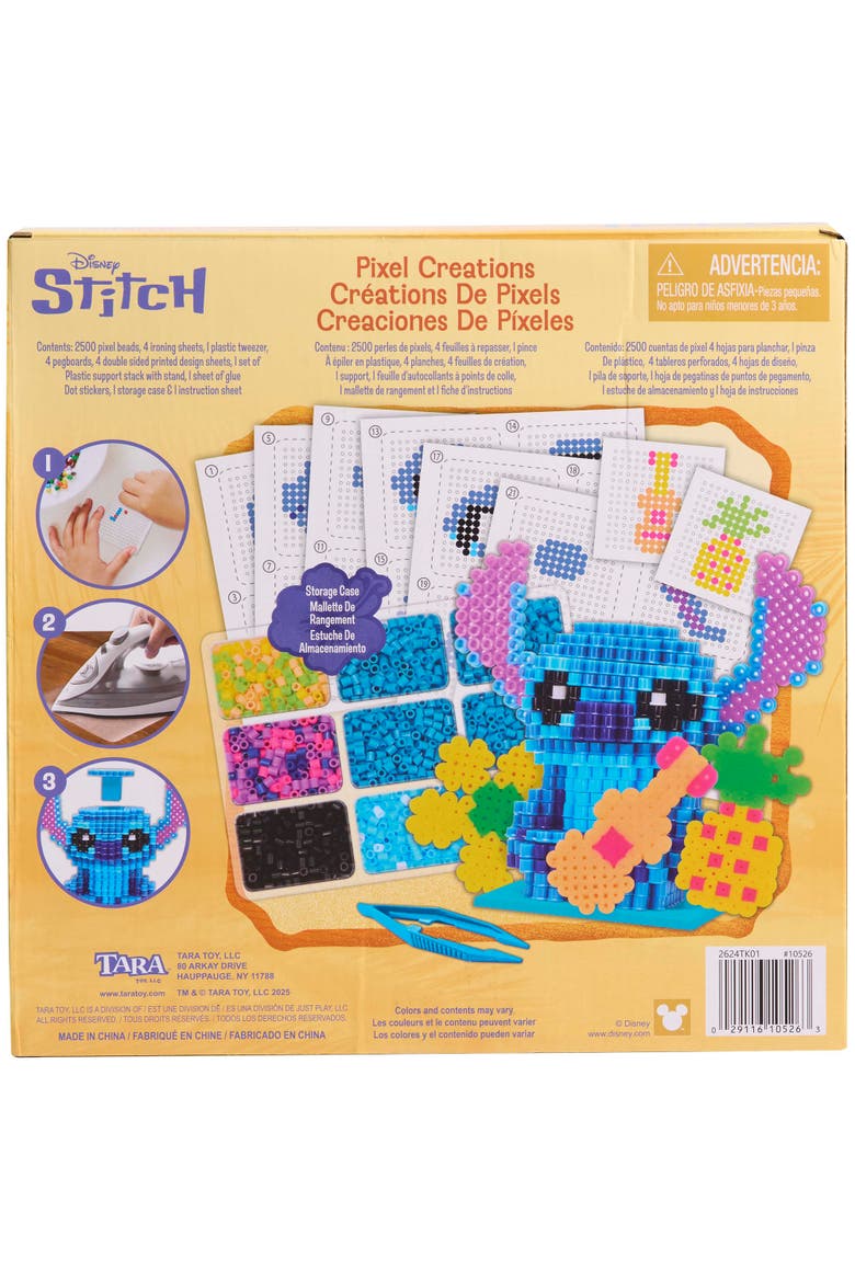3D Pixel Creations Disney Stitch 2500 Beads Kit, Diy Character Set, Alternate, color, Multicolored