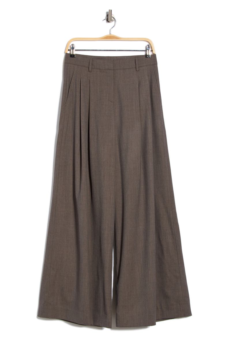 Didi Stretch Wool Wide Leg Pants, Alternate, color, DUSTY BROWN