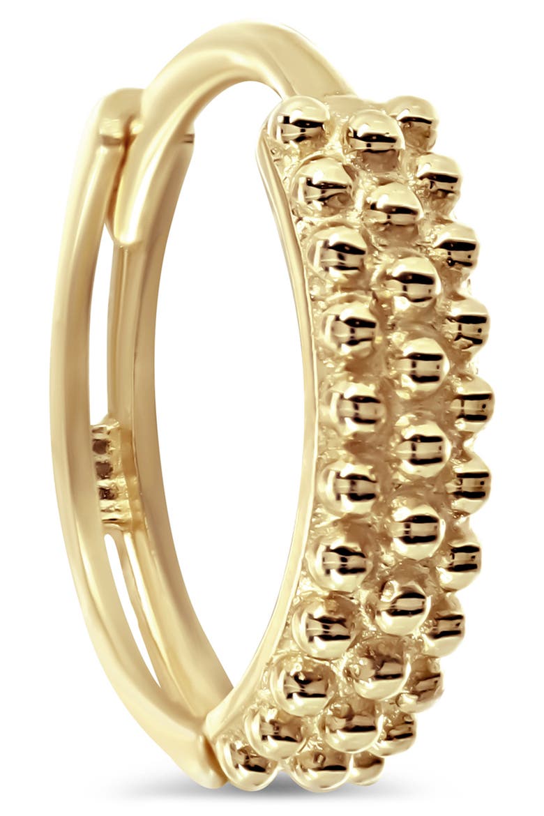 14K Yellow Gold Textured Hoop Earrings, Alternate, color, 14K YELLOW GOLD