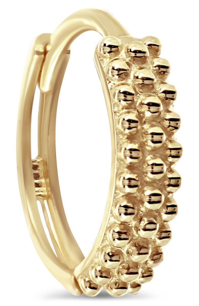 Bony Levy 14K Yellow Gold Textured Hoop Earrings, Alternate, color, 14K Yellow Gold
