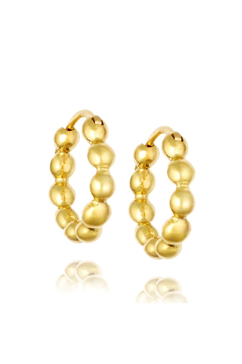 Demetra Gold Hoop Earrings, Alternate, color, Yellow Gold