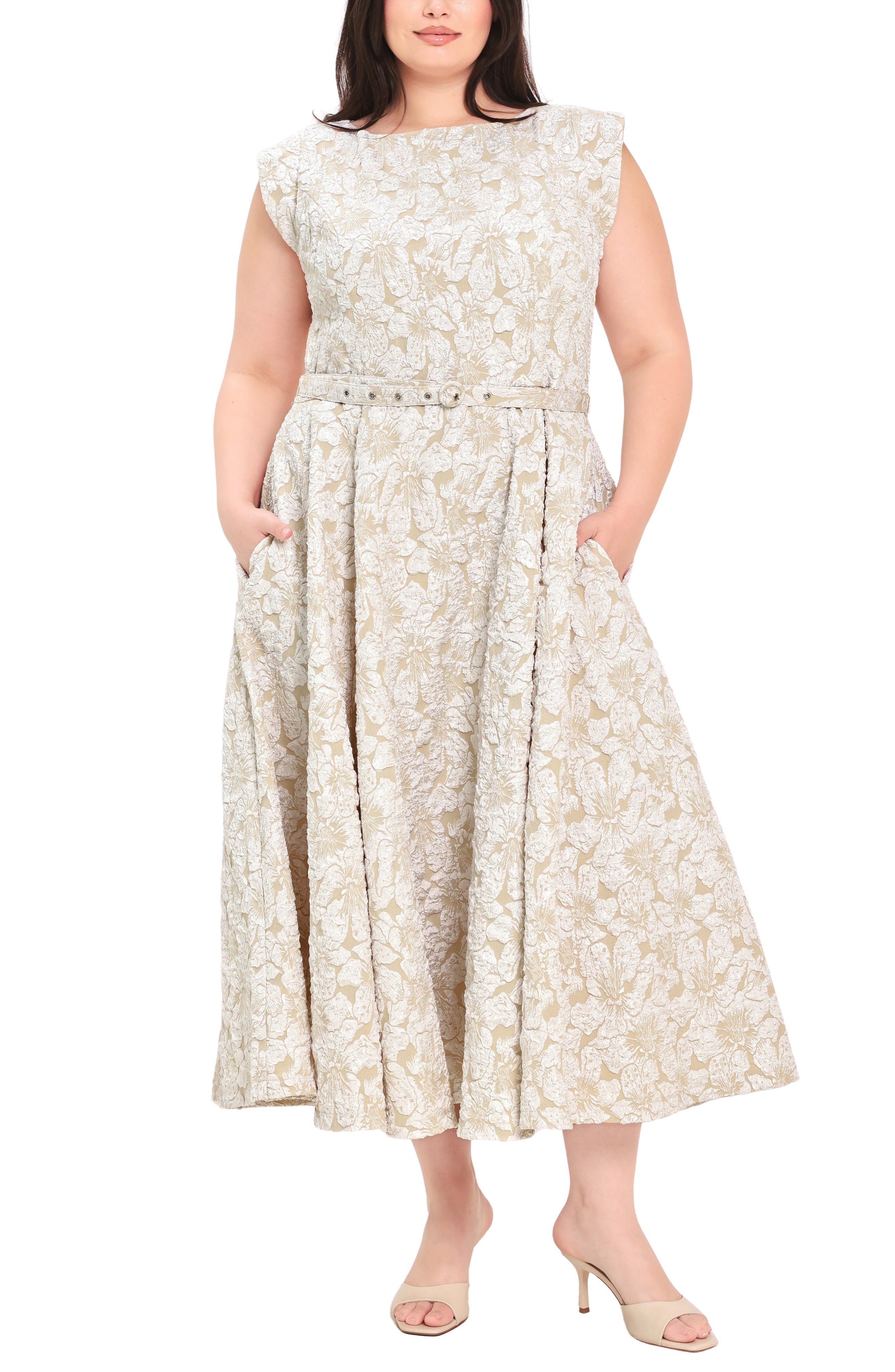 Jacquard Midi Dress