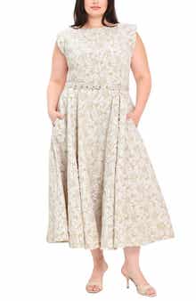 Jacquard Midi Dress