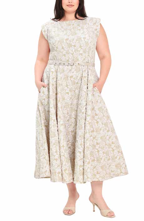 Jacquard Midi Dress