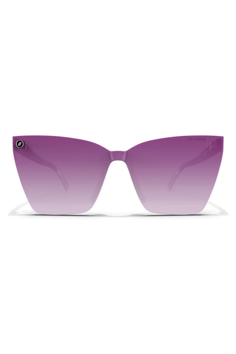 99mm L-Series Polarized Square Sunglasses, Main, color, BERRY LOUD