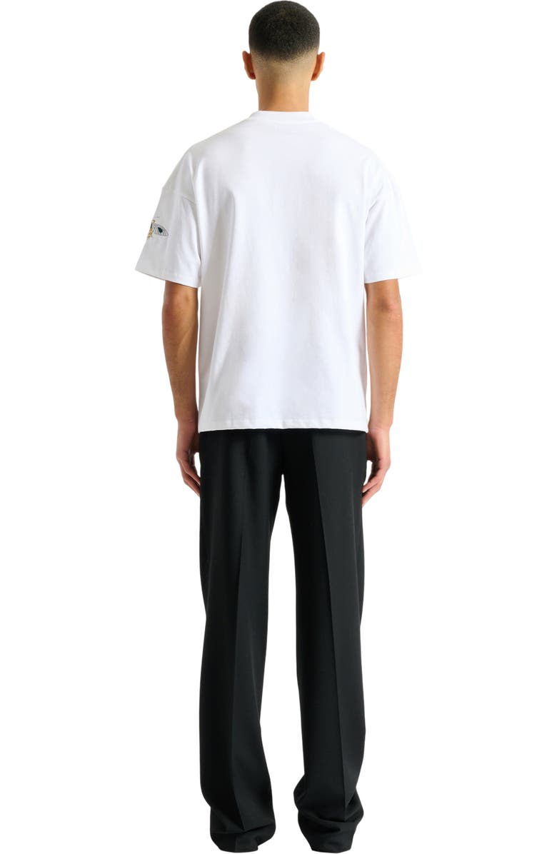 Balmain Embroidered Balmain Insect T-shirt, Alternate, color, White
