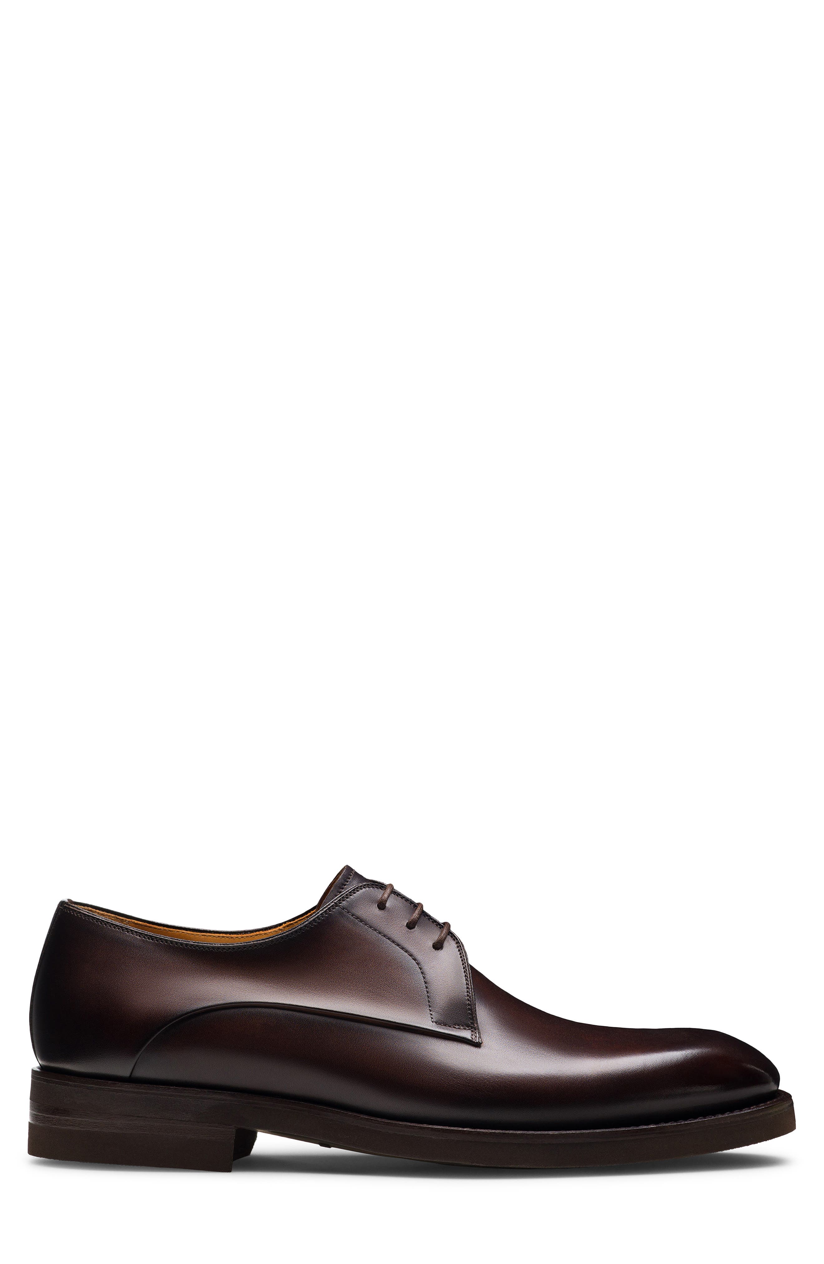 Magnanni Omero Plain Toe Derby, Alternate, color, Brown