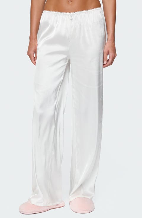 Women's Satin Wide-Leg Pants | Nordstrom
