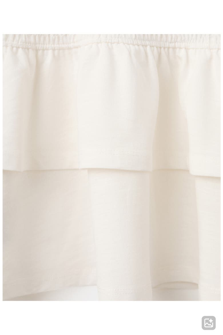 Smocked Ruffle Off the Shoulder Dress, Alternate, color, OFF WHITE