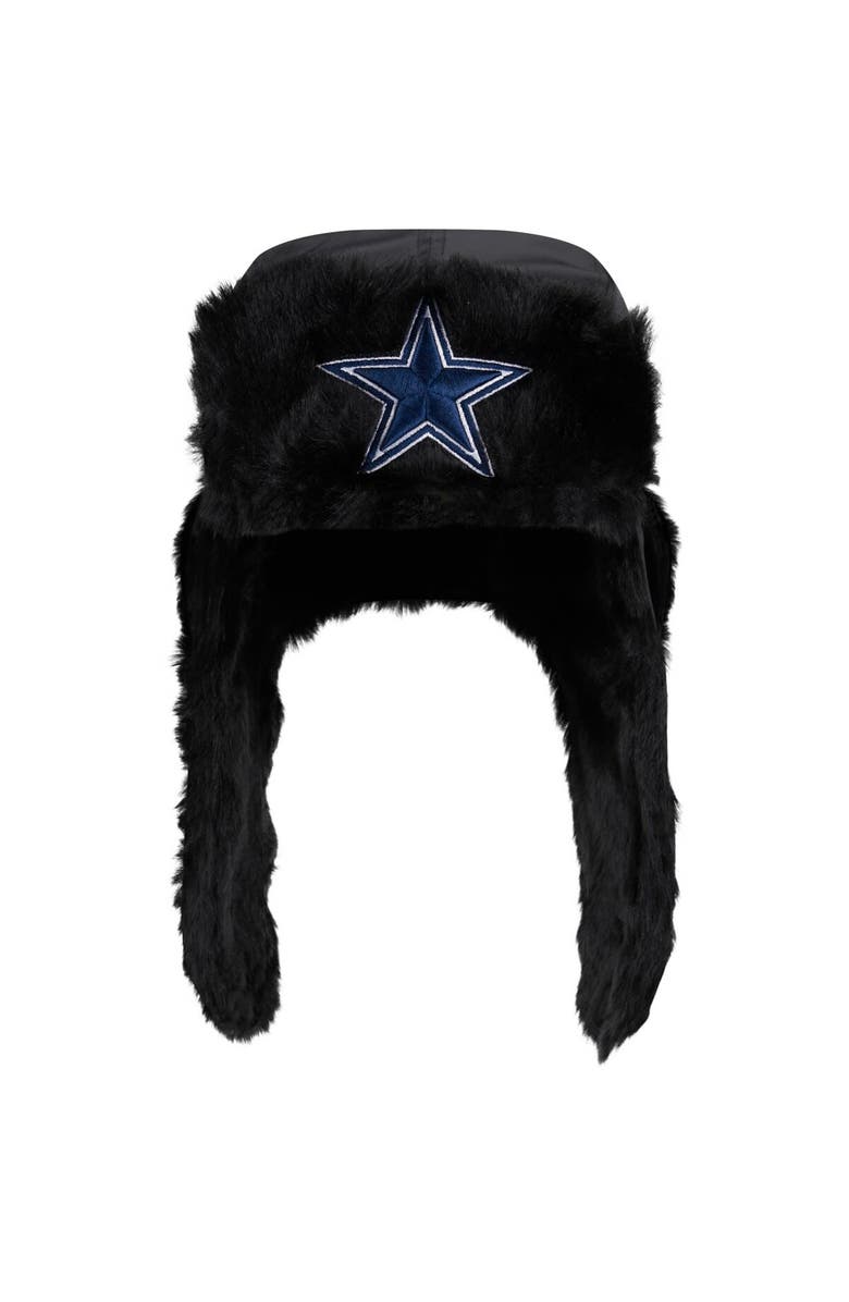 New Era Men's New Era Black Dallas Cowboys Trapper Hat, Alternate, color,