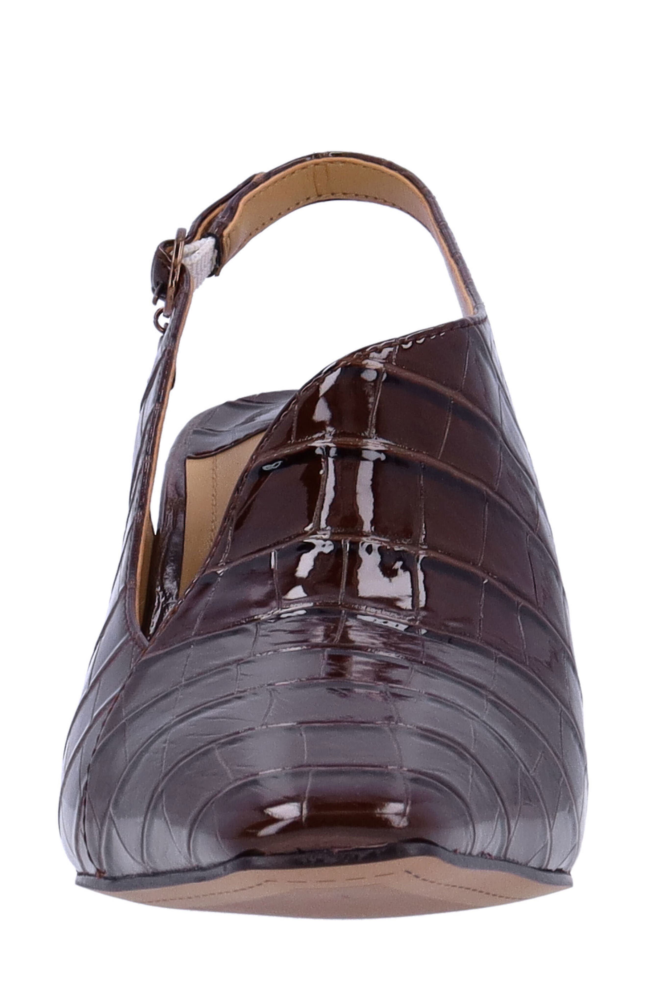 Prissy Slingback Pump, Alternate, color, BROWN
