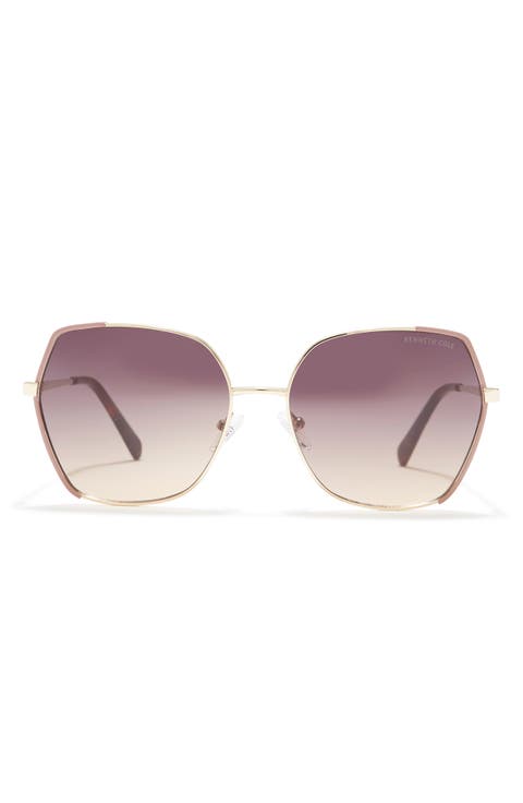 Geometric 60mm Sunglasses