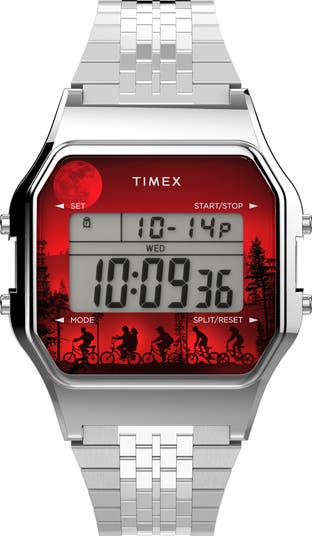 Timex® x 'Stranger Things' T80 Chronograph Bracelet Watch, 34mm