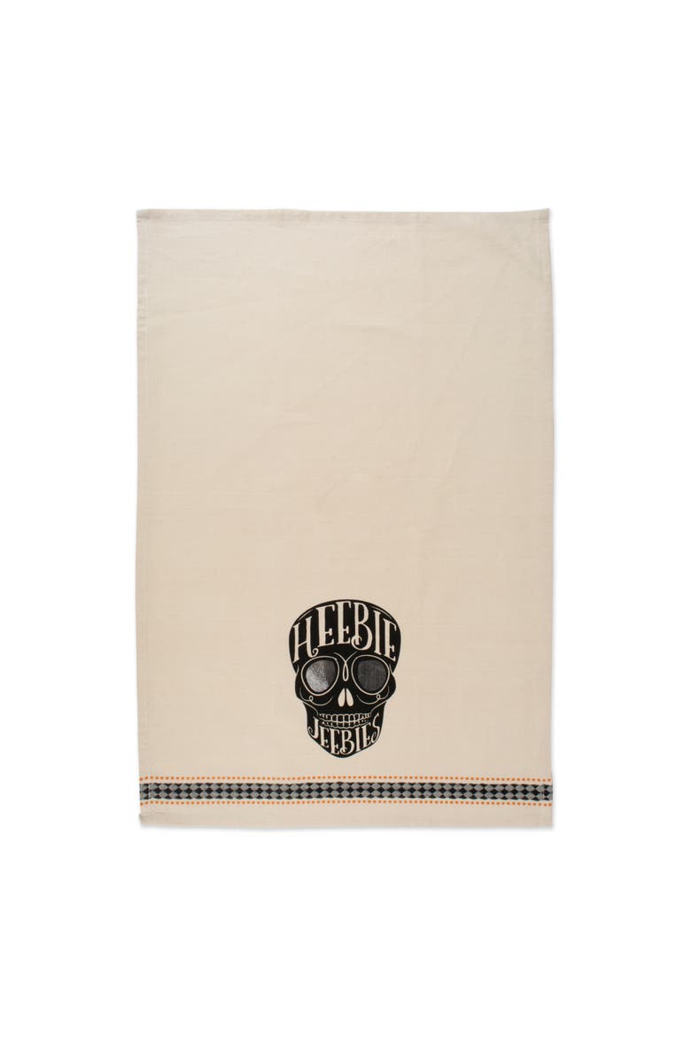 Skeleton Embellished Assorted Dishtowel Set/3, Alternate, color, Skeleton
